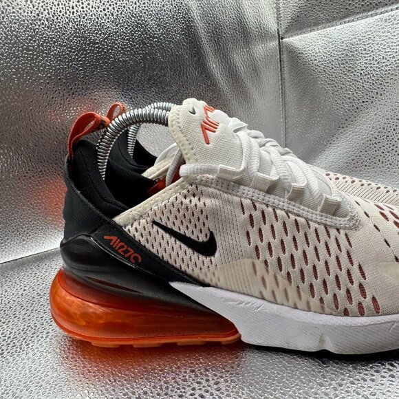 Size 8 Nike‎ Air Max 270 White Mantra Orange Womens Running Shoes DZ4439-100 - Picture 2 of 9
